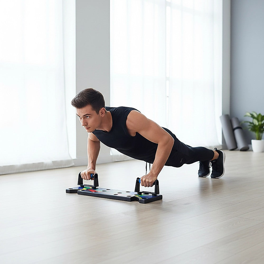 Gym Equipment & Accessories - 9-in-1 Push Up Board with Yoga Bands Fitness Stand - photo 10