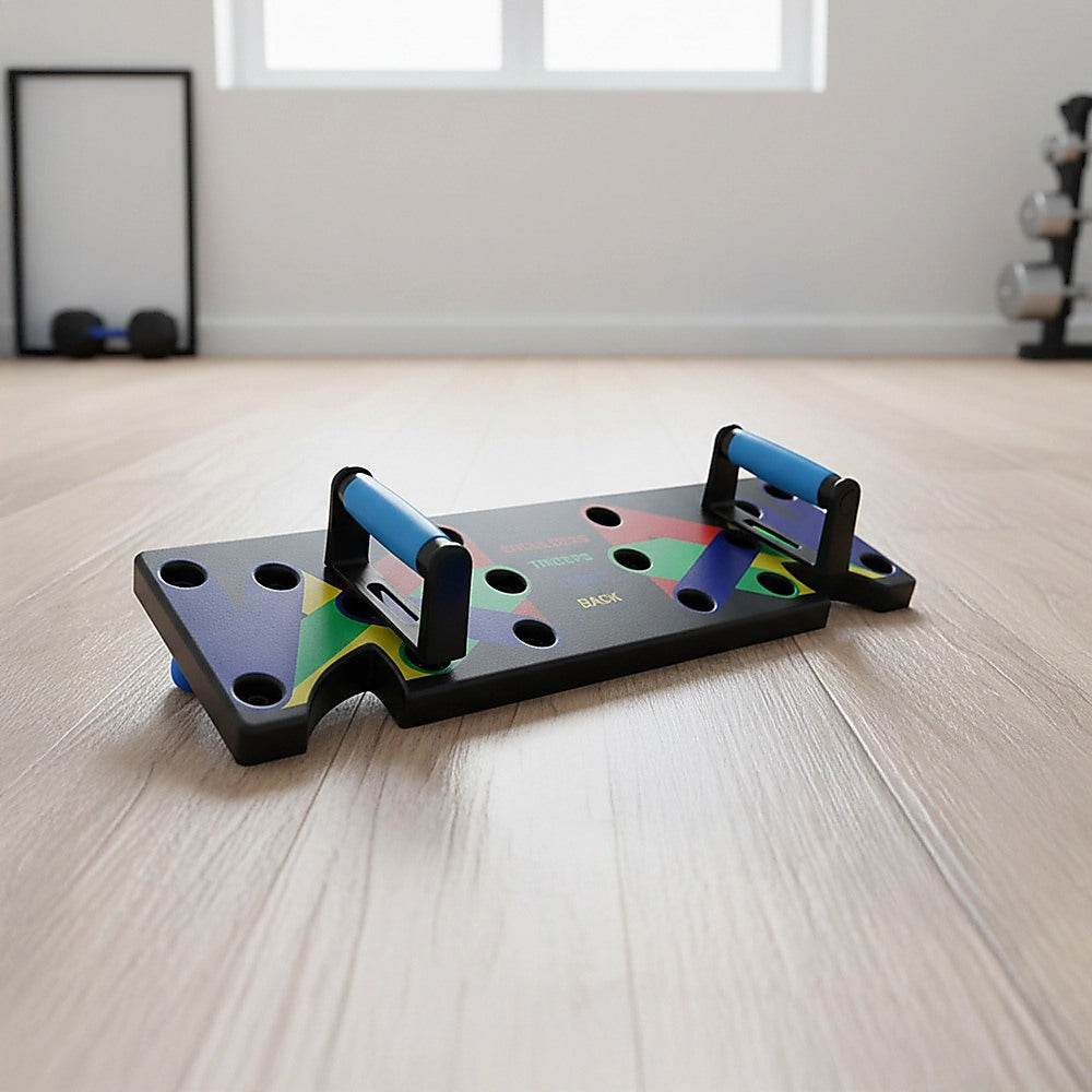 9-in-1 Push Up Board with Yoga Bands Fitness Stand | Gym Equipment & Accessories - photo 11