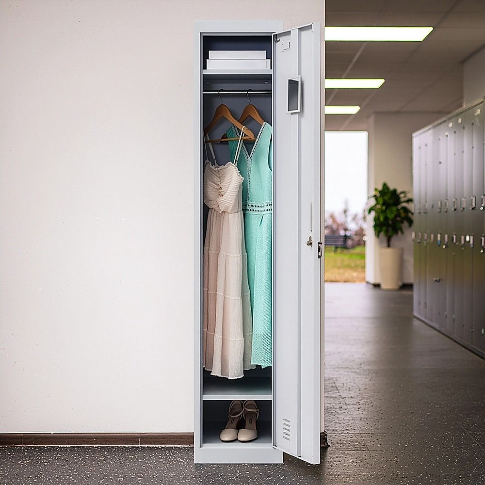 One-Door Office Gym Shed Clothing Locker Cabinet