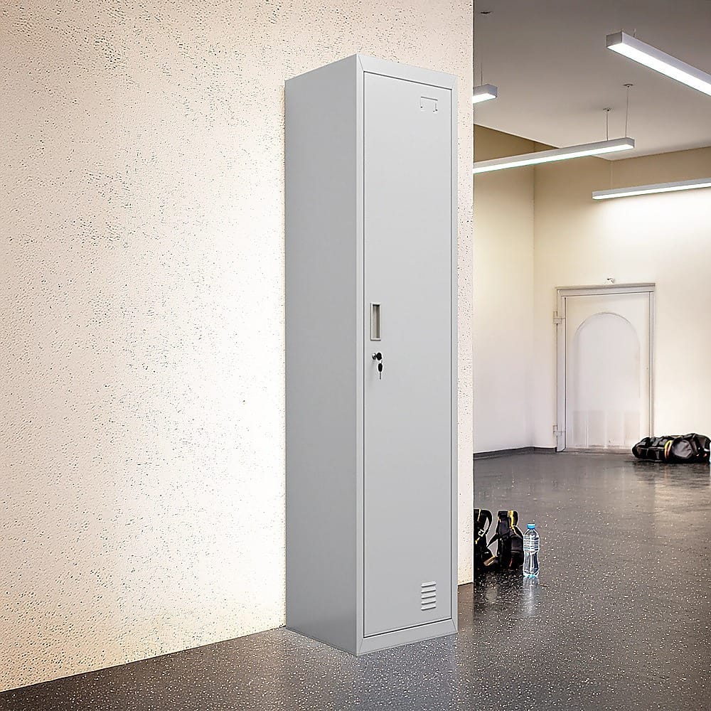 Office Storage Cabinet Grey 180x38x45cm