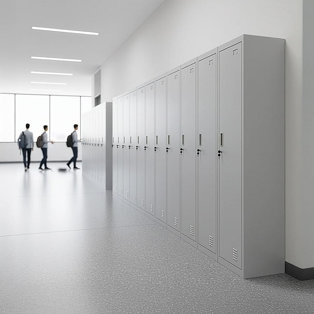 Office Storage Cabinet Grey 180x38x45cm