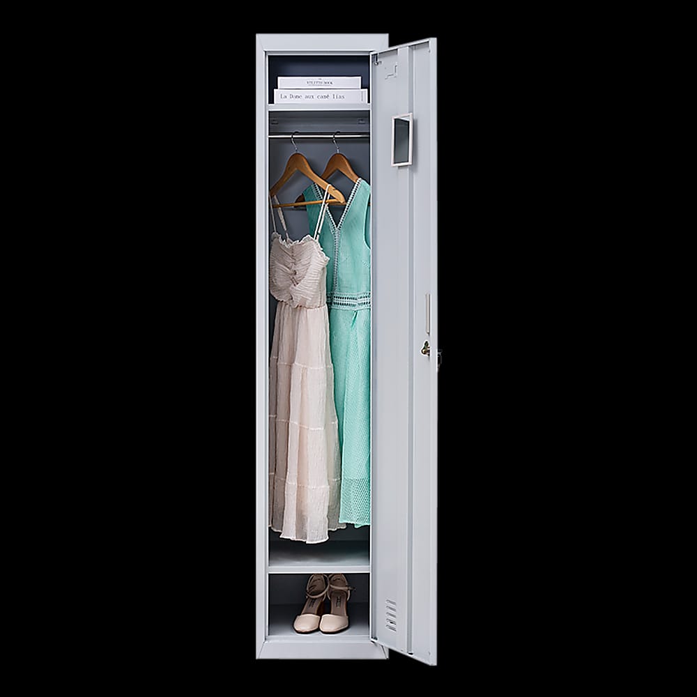 Office Storage Cabinet Grey 180x38x45cm