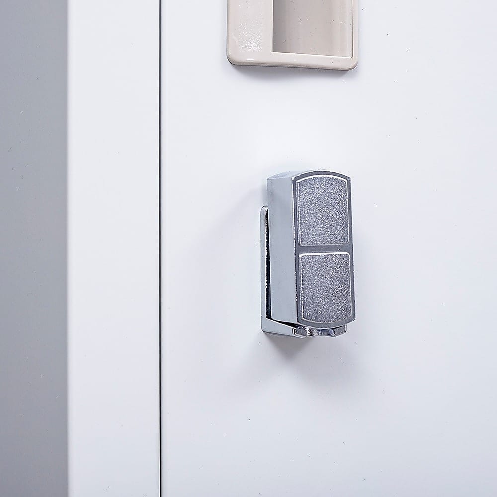 Grey Steel Office Locker Cabinet 180x38x45cm