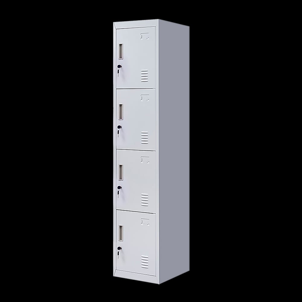 Vertical Storage Locker Grey 180x38x45cm