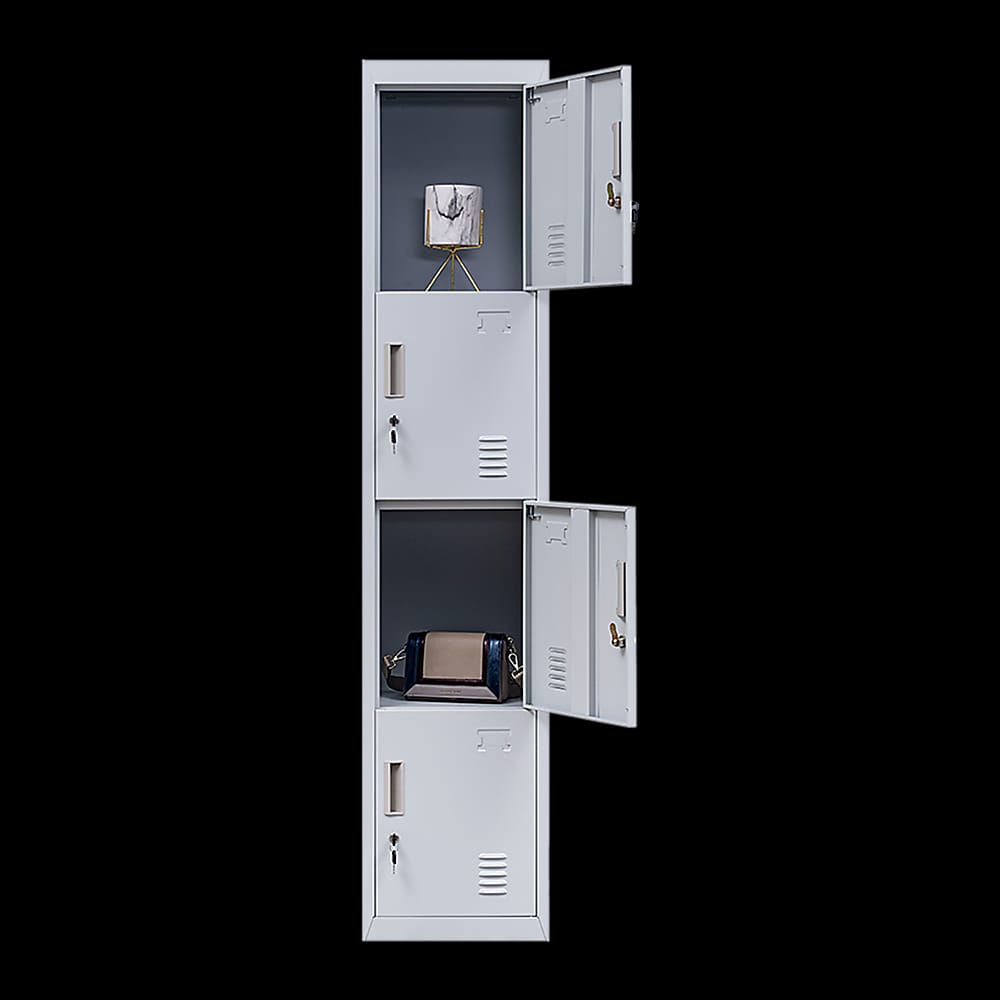 Vertical Storage Locker Grey 180x38x45cm