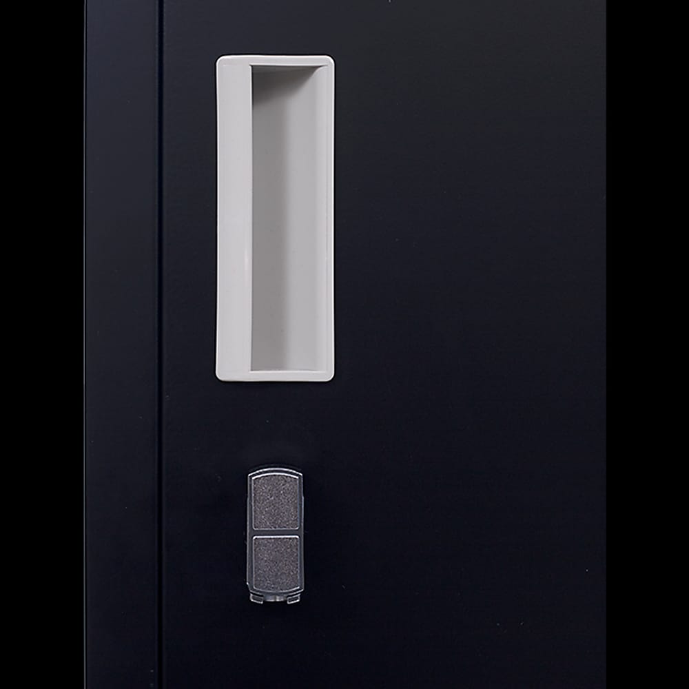 Vertical Storage Locker Black 180x38x45cm