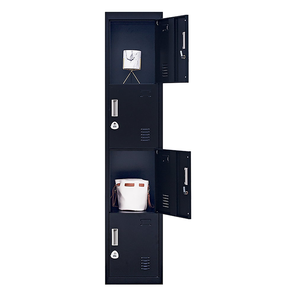 Quadruple-Door Vertical Cabinet Organize With Ease