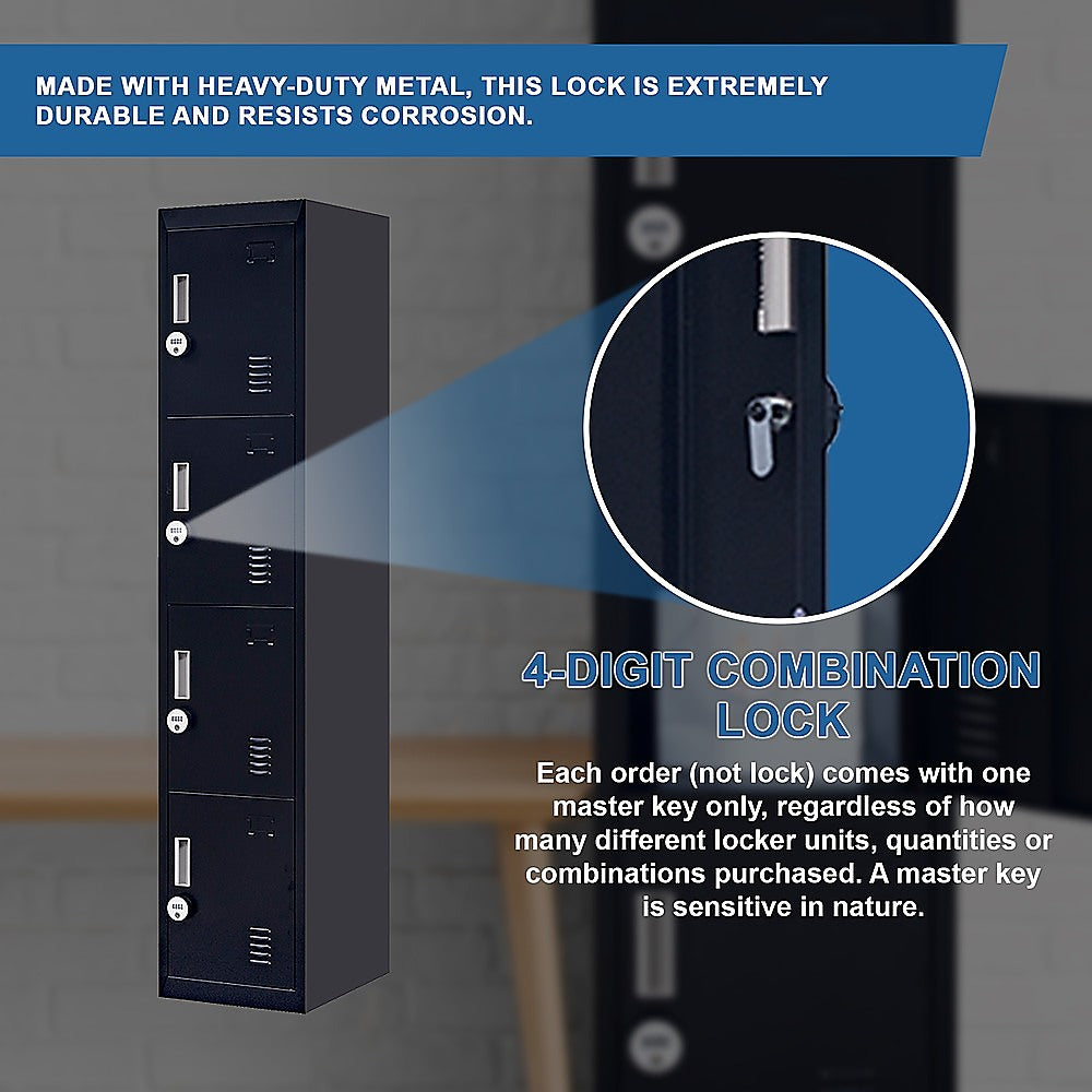 Four-Section Vertical Wardrobe Efficient Storage Solution