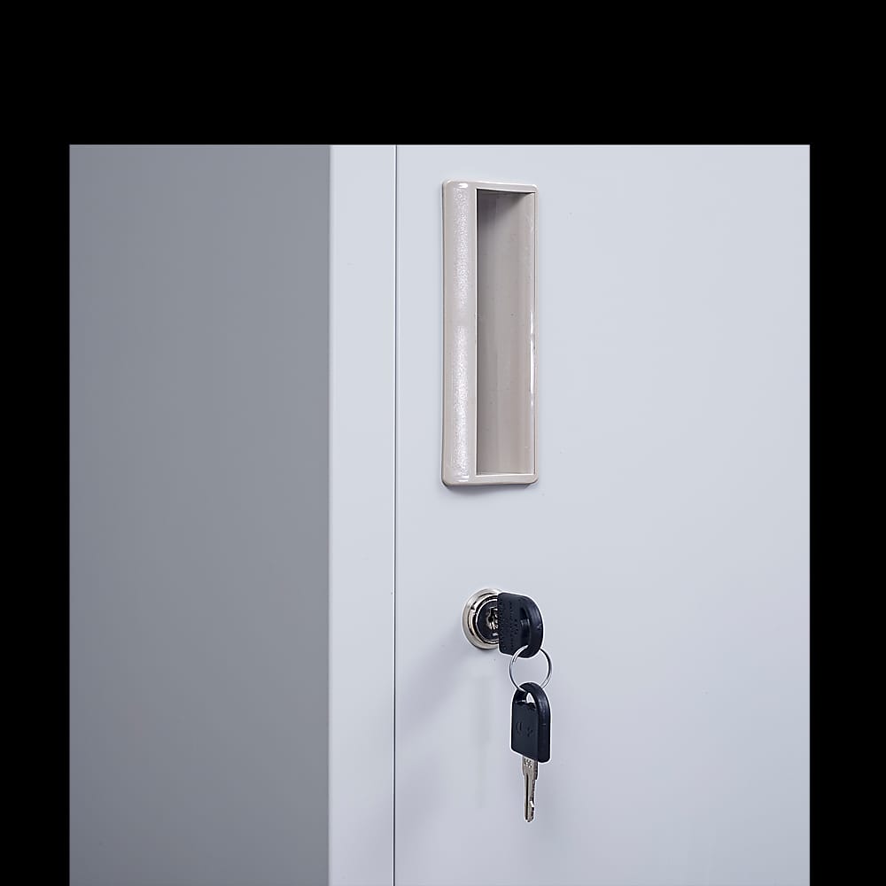 Grey Steel 6 Door Locker 1800x380x450cm