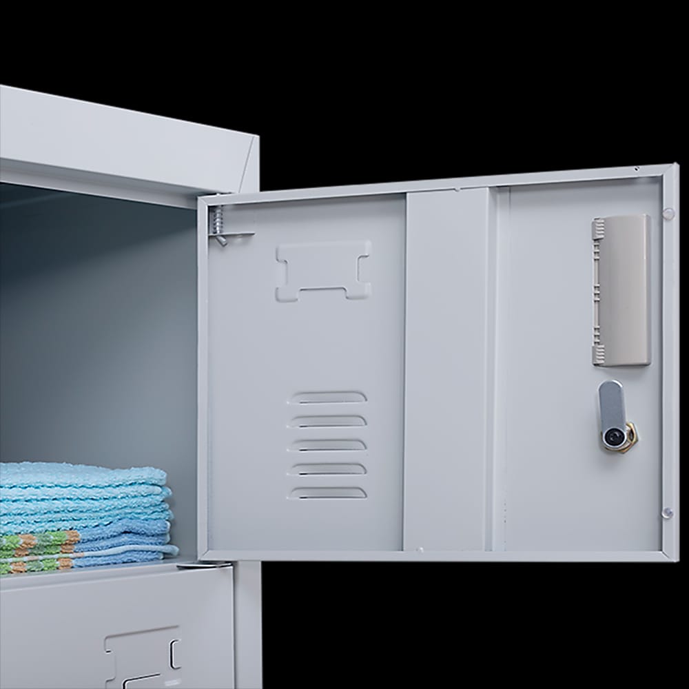 Grey Steel 6 Door Locker 1800x380x450cm