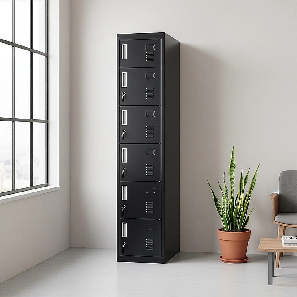 Steel 6 Door Locker Unit 1800x380x450cm