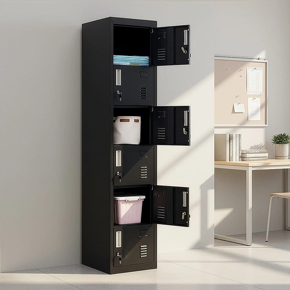 Steel 6 Door Locker Unit 1800x380x450cm