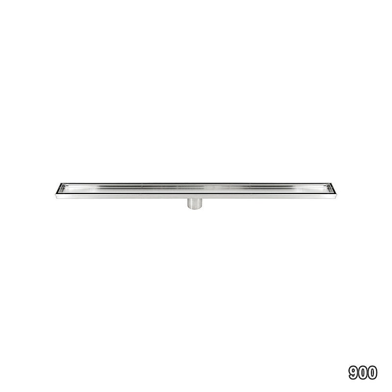 900mm Stainless Steel Tile Insert Shower Drain - Centre Outlet Floor Waste - Bathroom