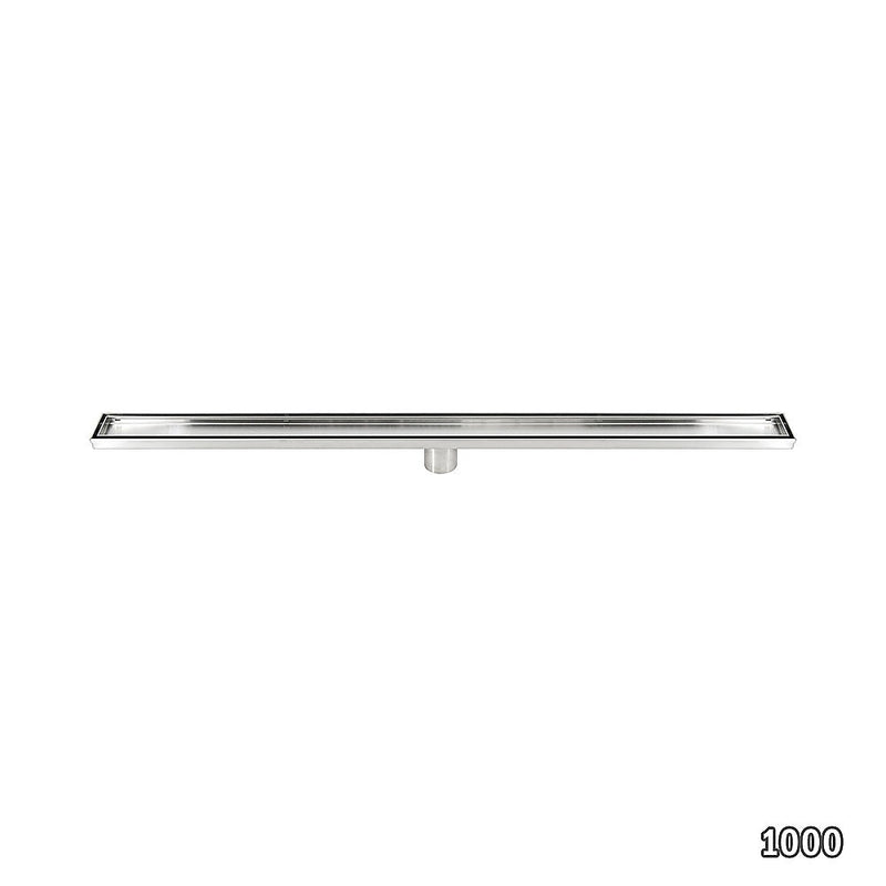 1000mm Stainless Steel Tile Insert Shower Drain - Centre Outlet Floor Waste - Bathroom