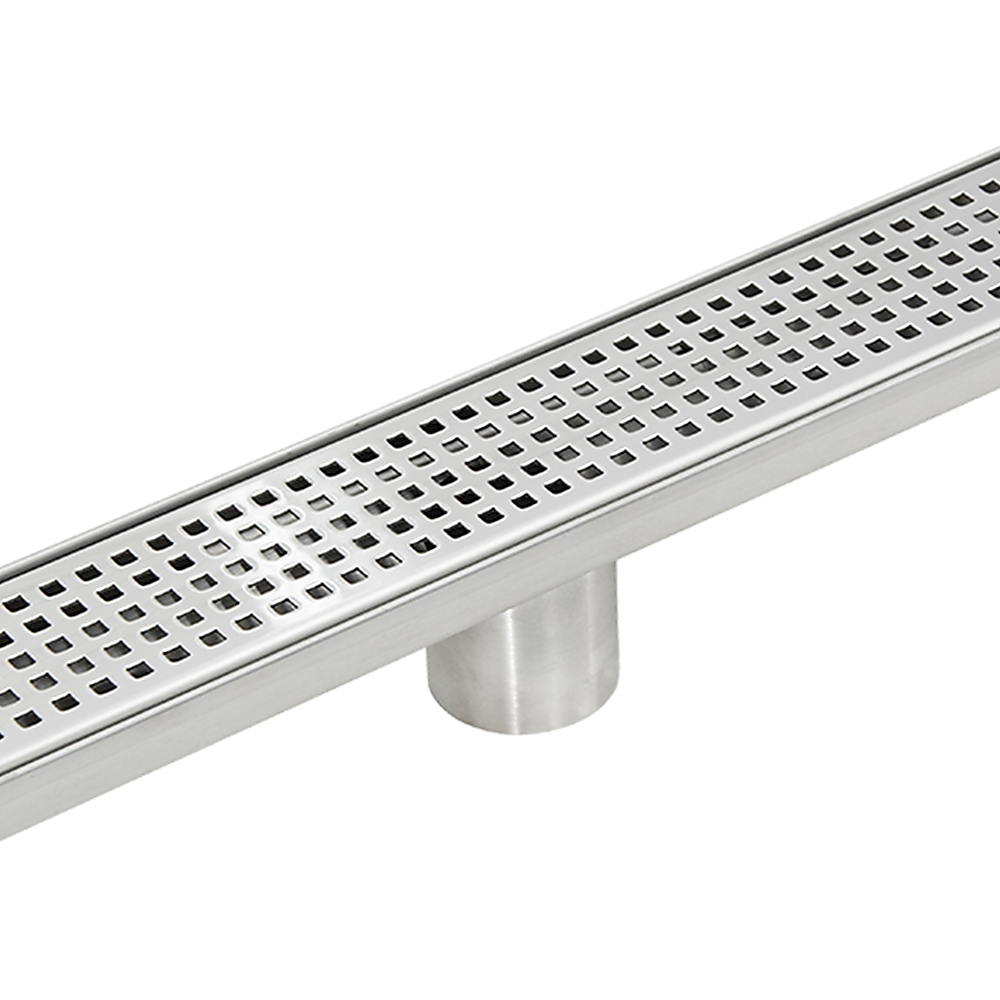 800Mm Stainless Steel Grate Shower Drain With Centre Outlet