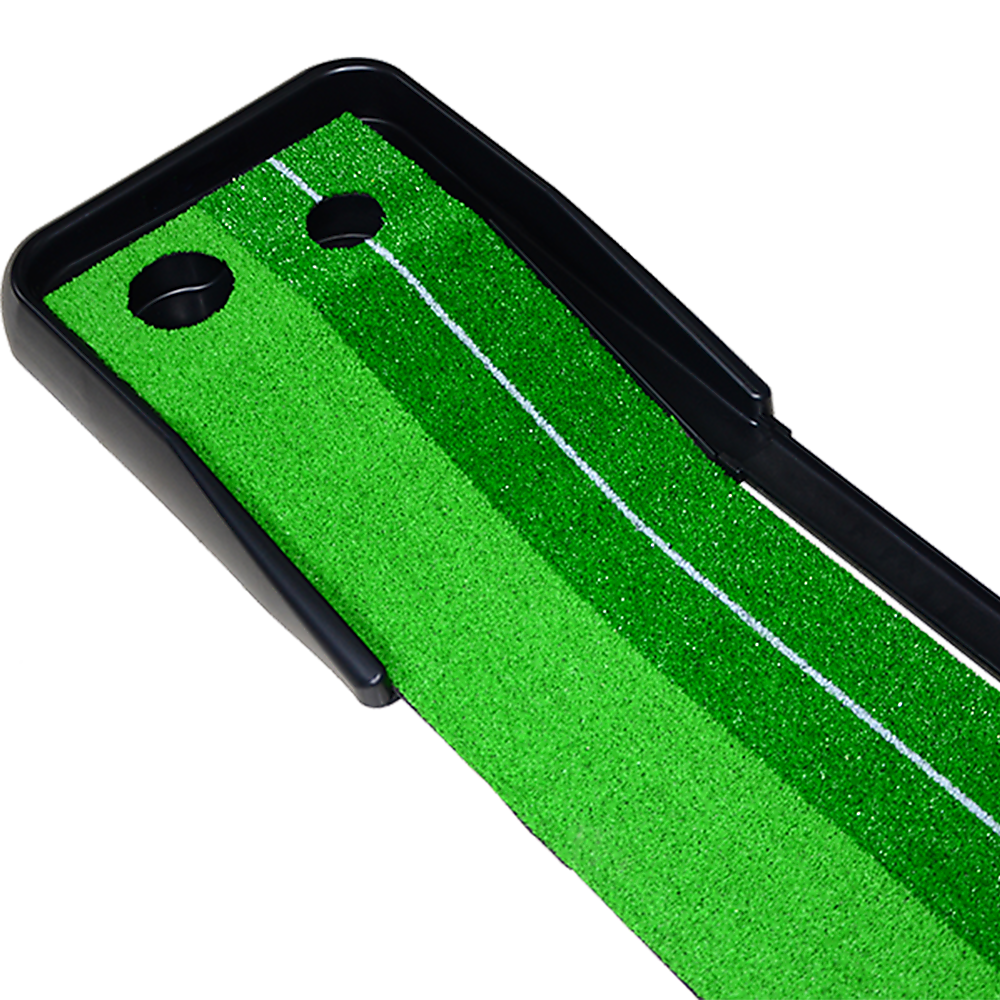 Indoor Practice Putting Green - Inclined Ball Return Mat