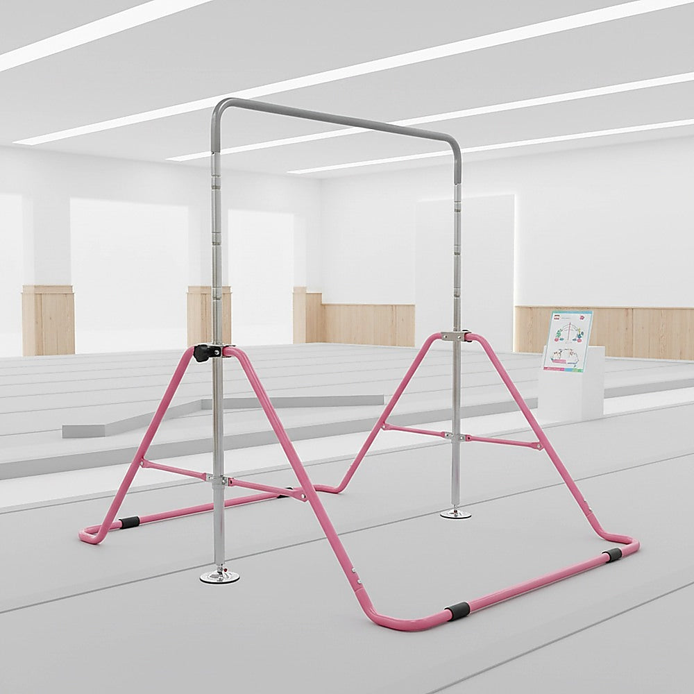 Kids Gymnastics Horizontal Bar - Monkey Kip Bar Pink