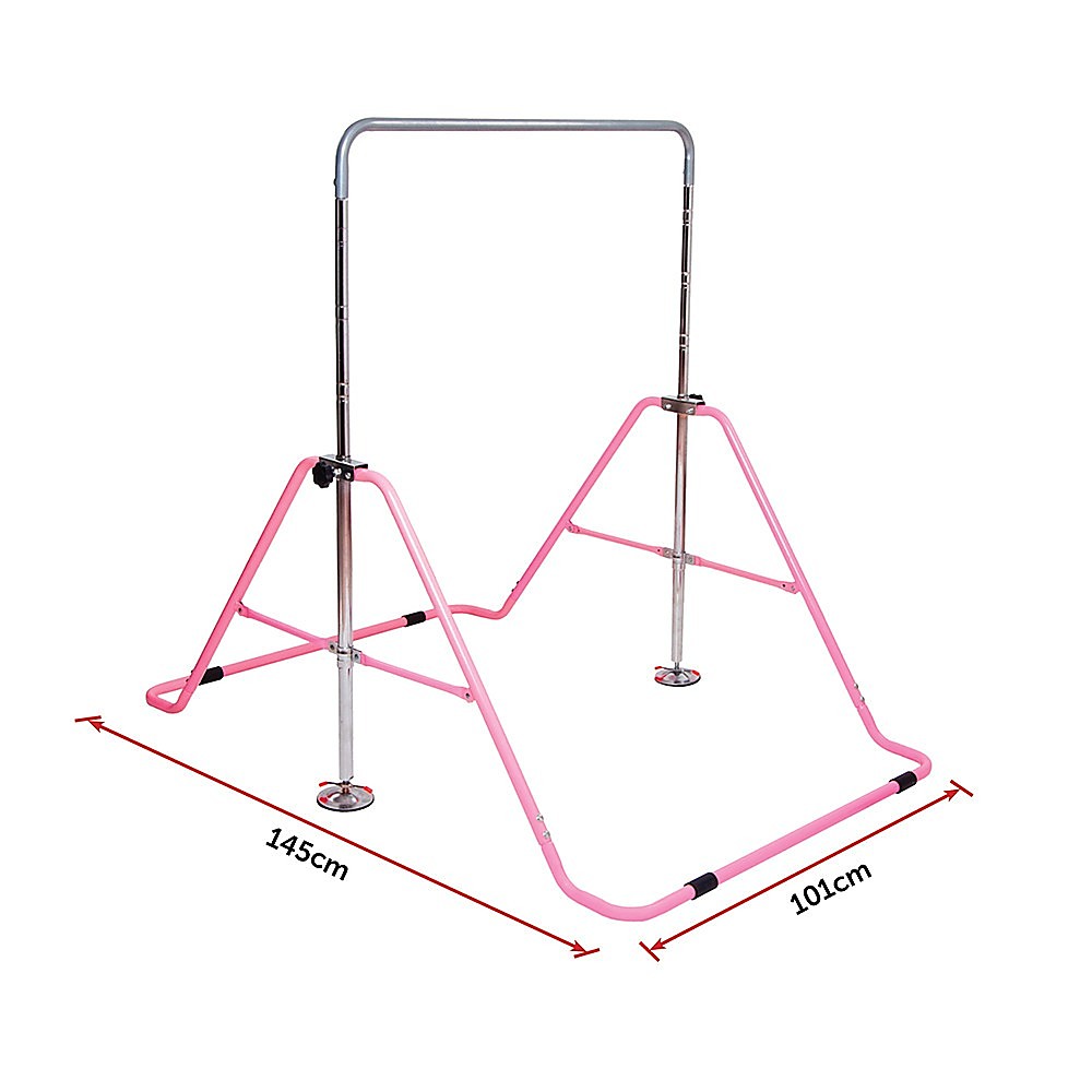 Kids Gymnastics Horizontal Bar - Monkey Kip Bar Pink