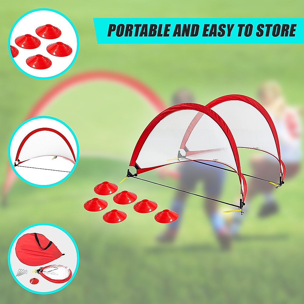 Portable Kids Soccer Goal Set with Cones | Soccer & Soccer Accessories