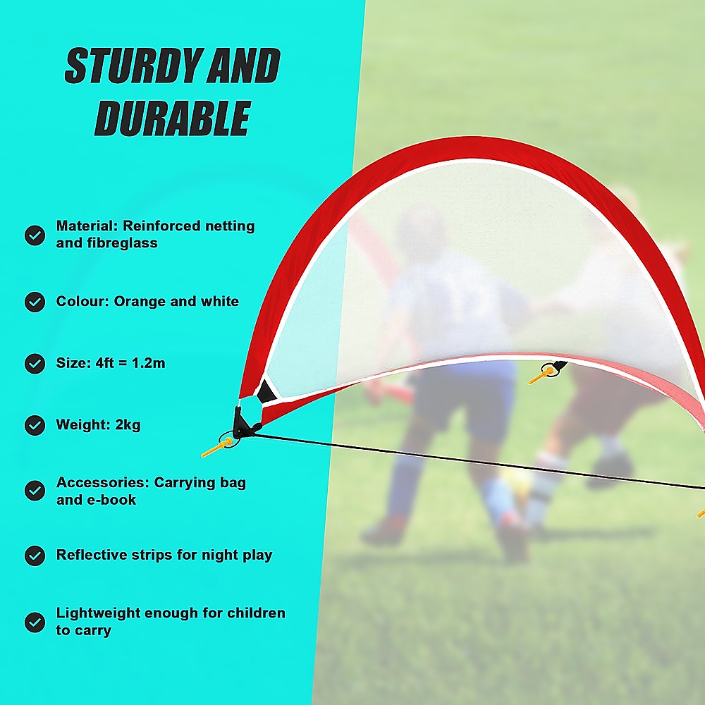 Portable Kids Soccer Goal Set with Cones, Soccer & Soccer Accessories