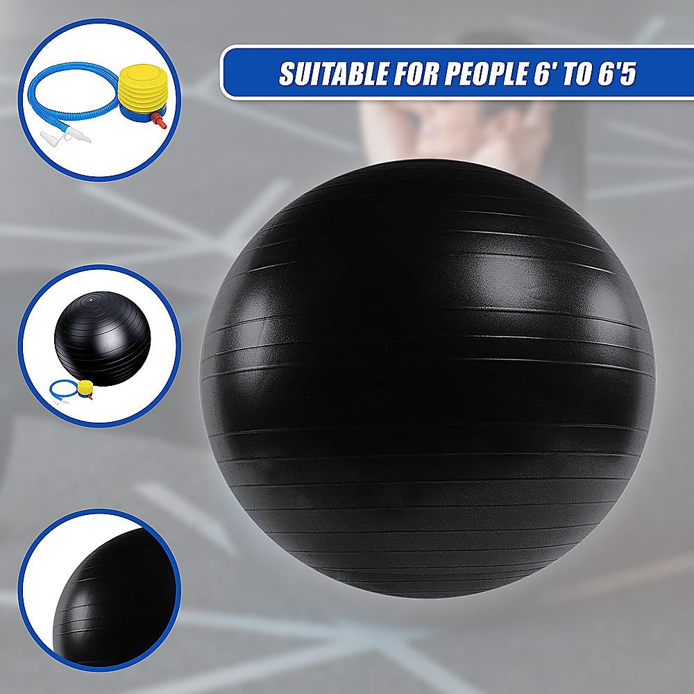 75Cm Static Strength Exercise Stability Ball With Pump | Yoga & Pilates