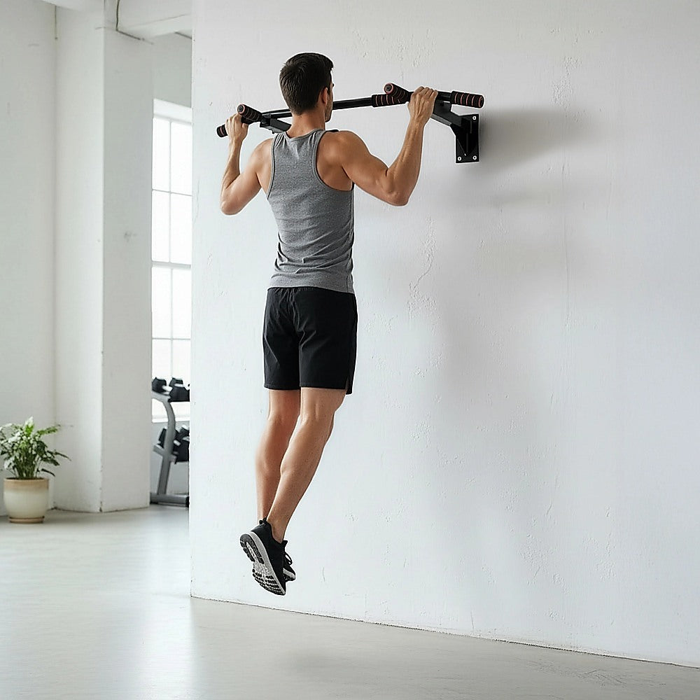 Gym Equipment & Accessories - Wall Mounted Pull Up Chin Bar Heavy Duty Strength Training Gear - photo 12