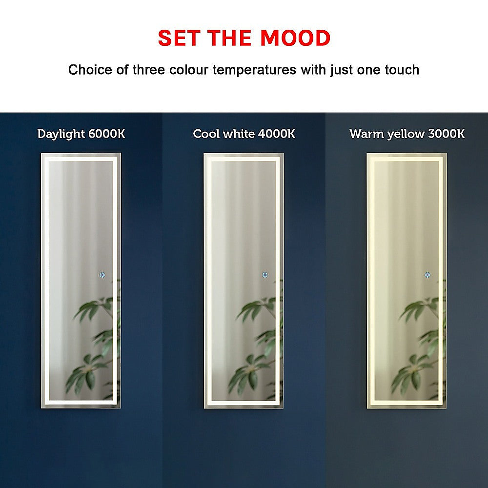 Led Full Length Mirror Standing Floor Makeup Wall Light Mirror 1.6M