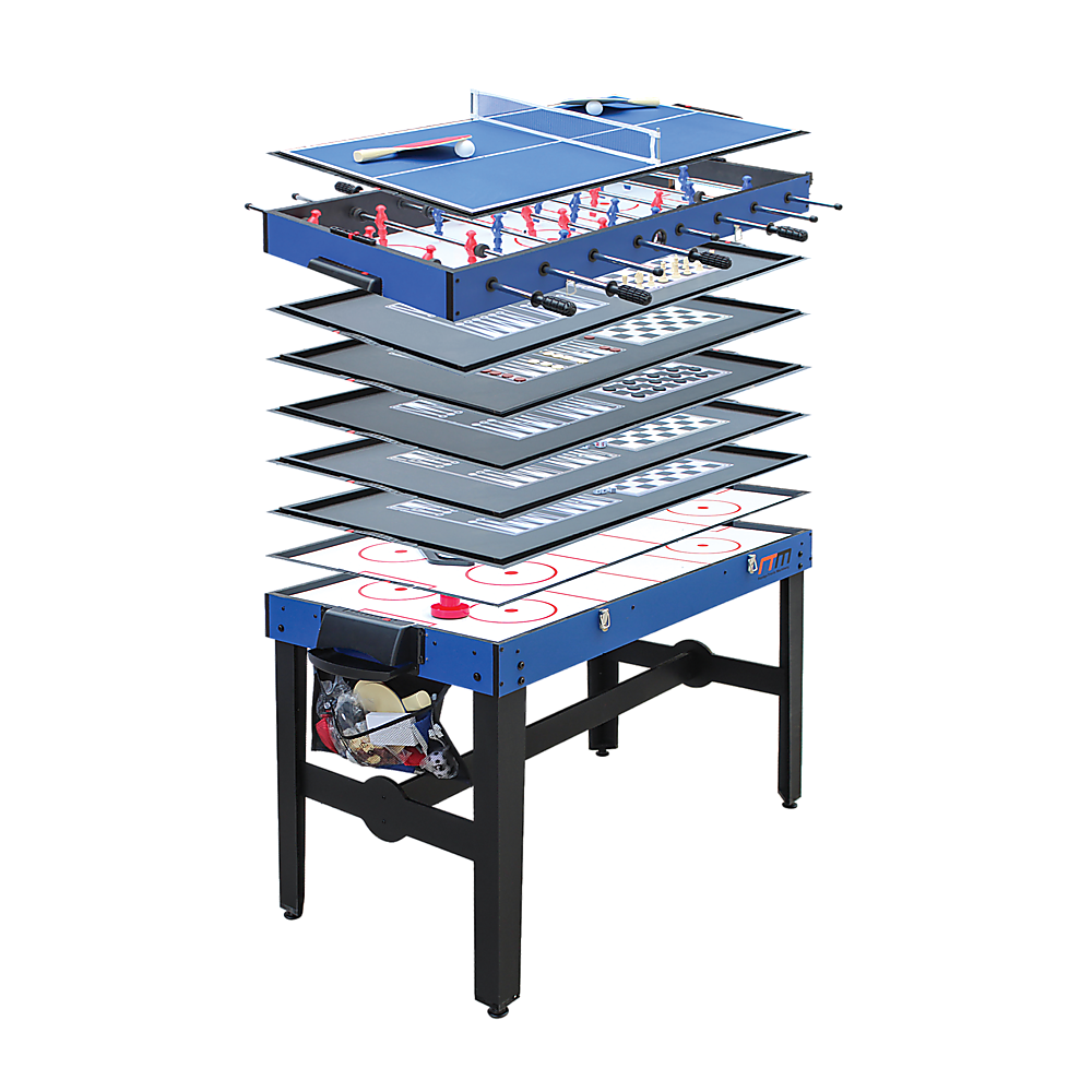 4Ft 12-In-1 Combo Games Tables Foosball Soccer Basketball Hockey Pool