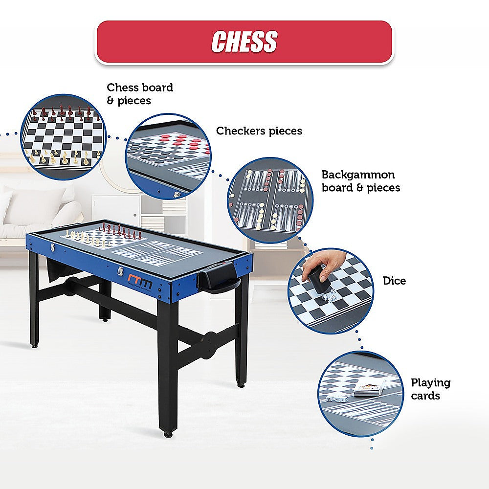 4Ft 12-In-1 Combo Games Tables Foosball Soccer Basketball Hockey Pool