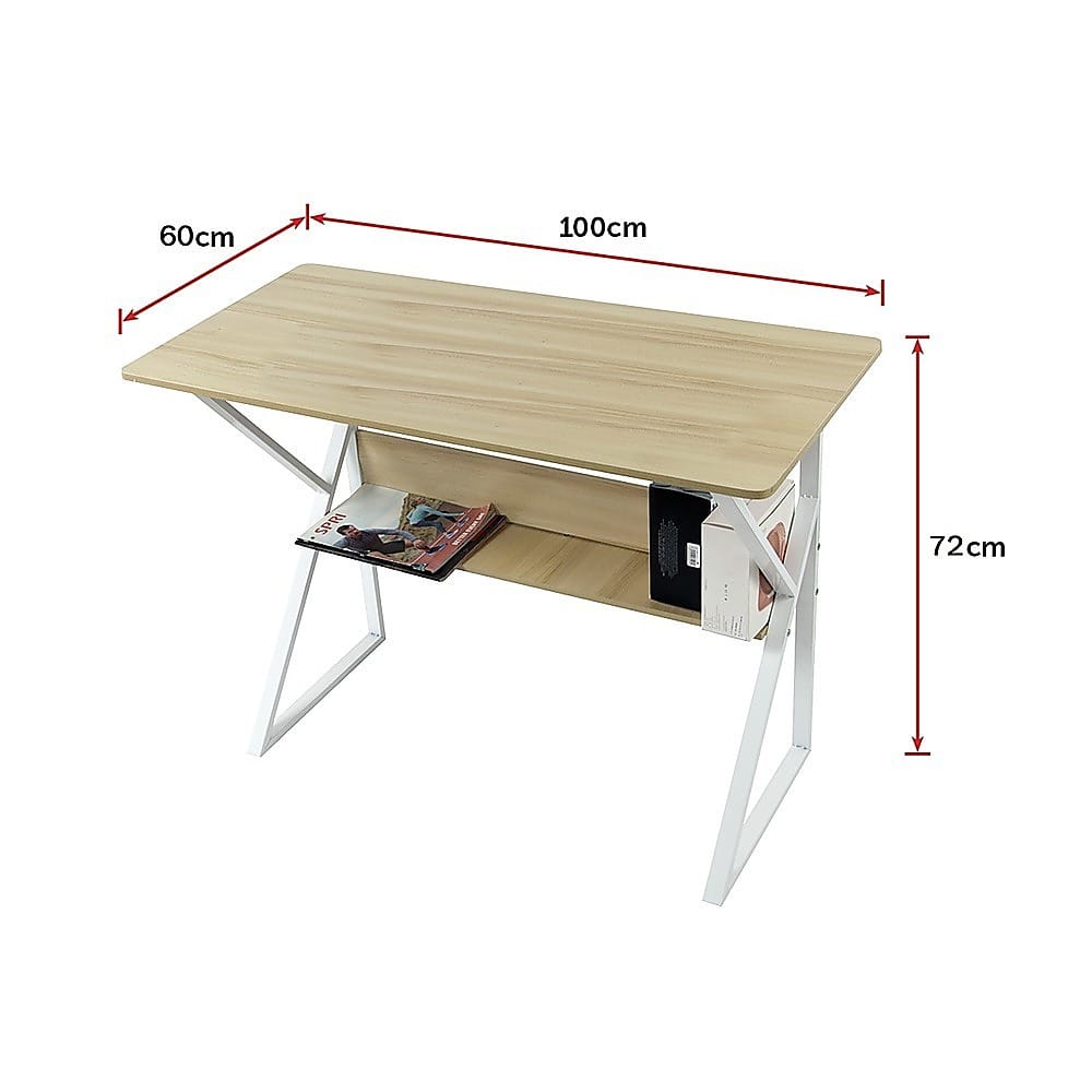 Computer Desk With Shelf 100x60x72cm