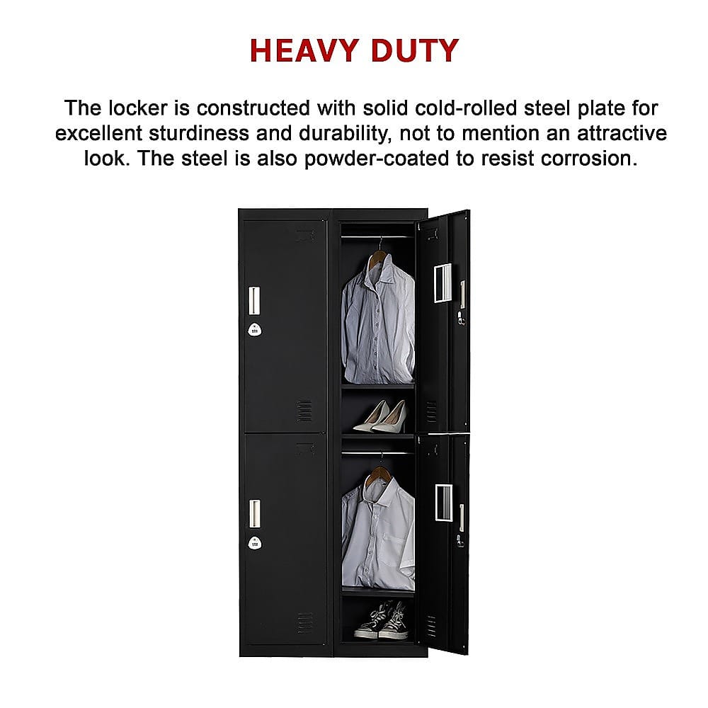 Steel Office Storage Locker Four Door 2x2cm
