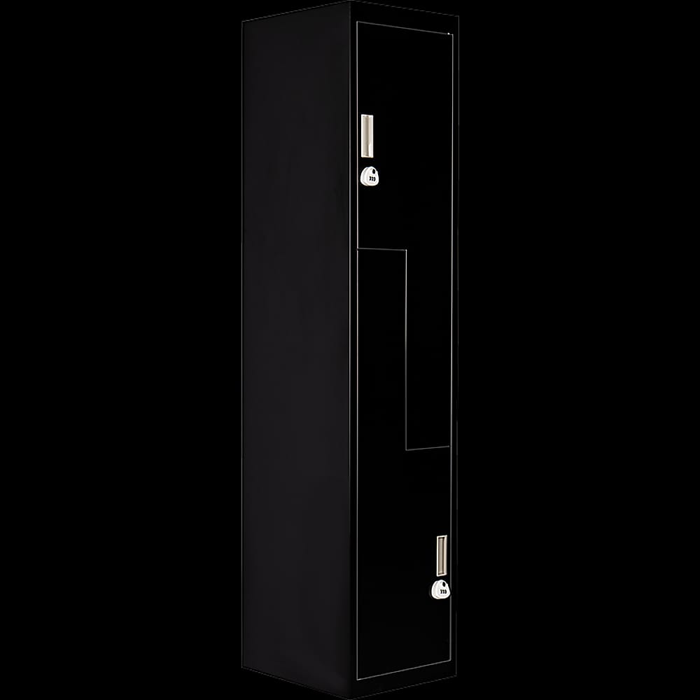 Office Storage Lockers Black Steel 180x40x45cm