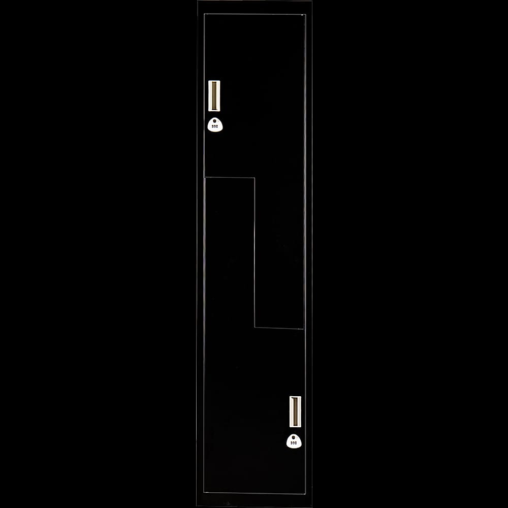Office Storage Lockers Black Steel 180x40x45cm