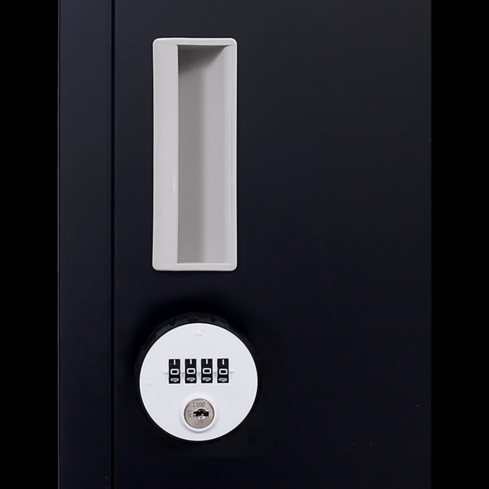 Office Storage Locker Black 180x40x45cm