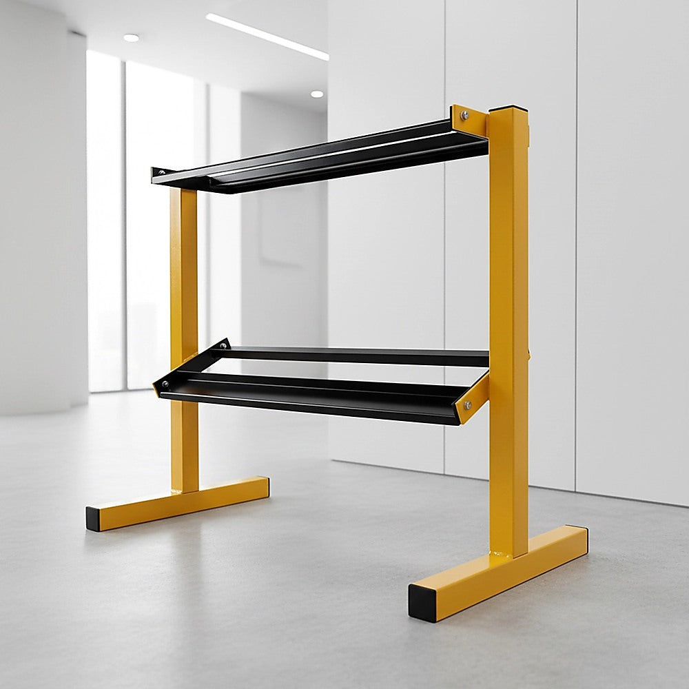 2 Tier Dumbbell Weights Storage Rack