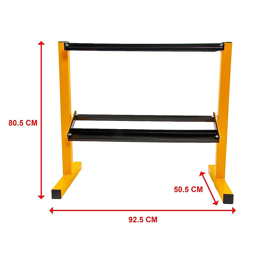 2 Tier Dumbbell Weights Storage Rack