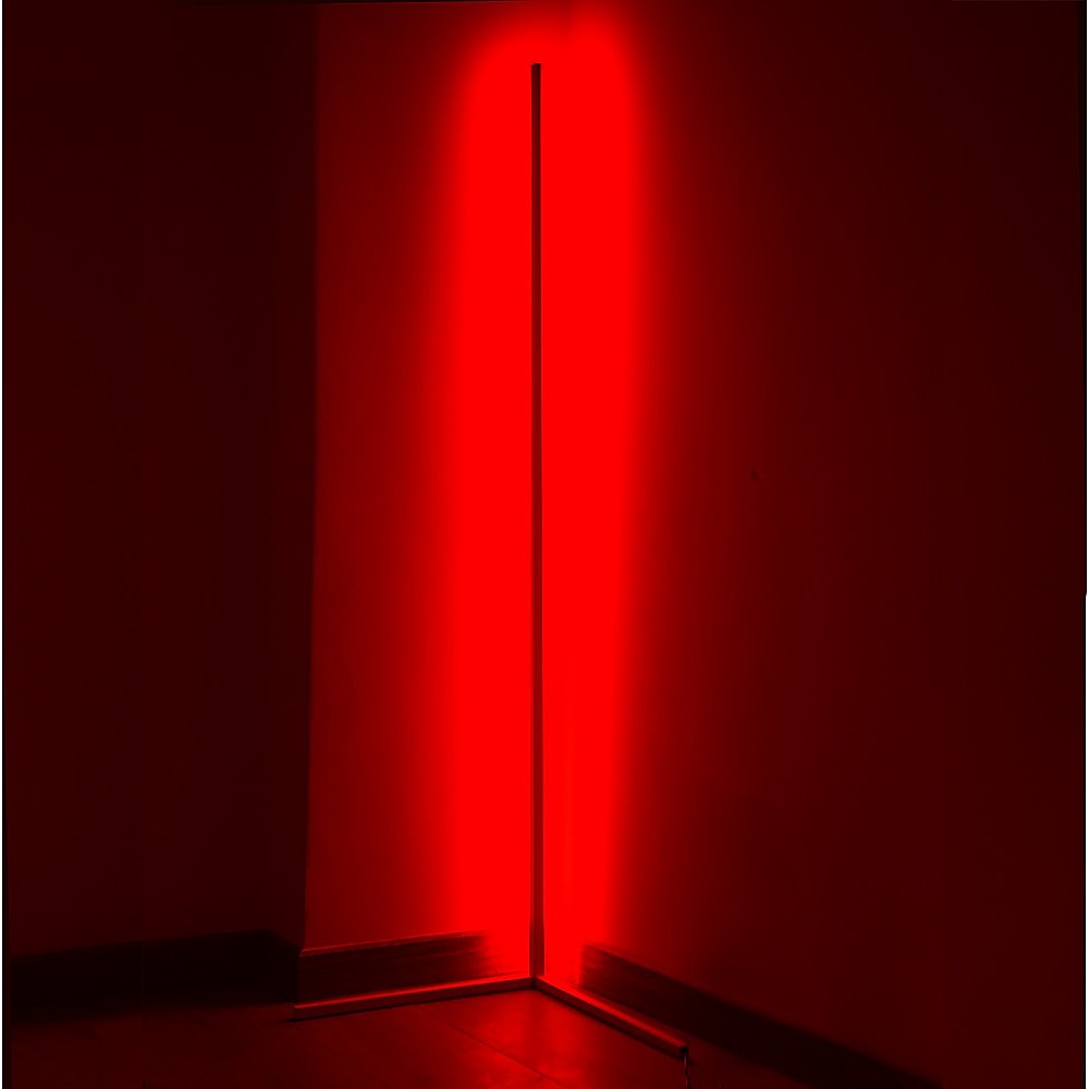 Modern - Colour Rgb - Minimalist Led Corner Floor Lamp - White - Mood Lighting