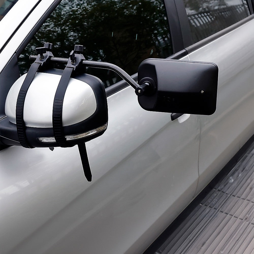 Multi Fit Clip-On Towing Mirrors (2X Pair, Caravan/Trailer)