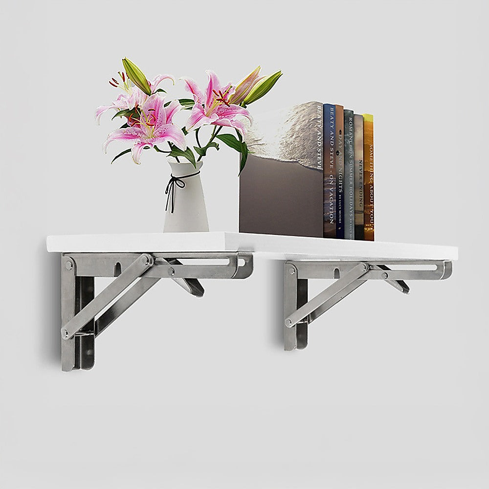 Heavy Duty Stainless Steel Folding Table Bracket (2X 20", 50Kg Load)