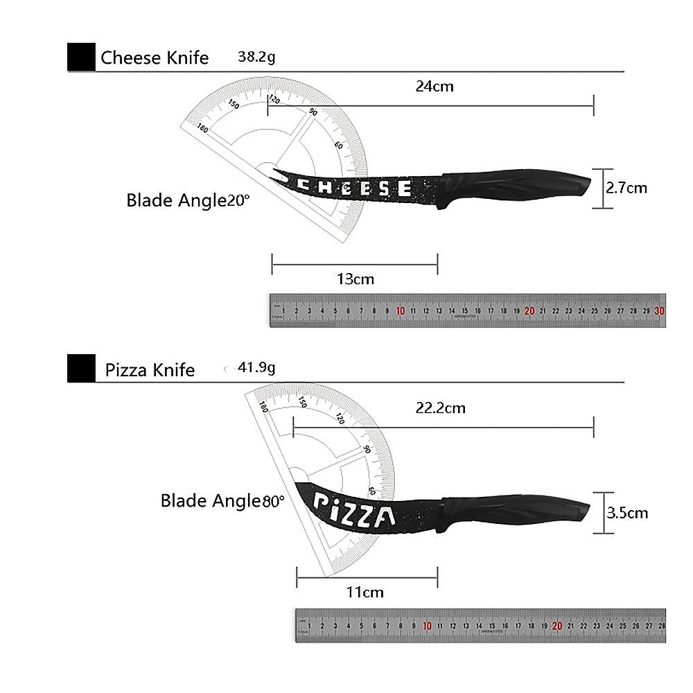 Kitchen 17 Pc Knife Set W/ Block & Sharpener Chef Bread Steak Knives