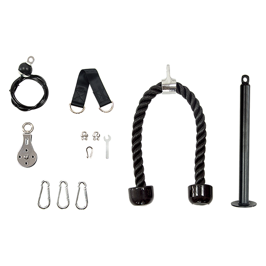 Pulley System Cable Attachment Pull Down Machine Diy Home Gym Workout Kit - Gym Equipment & Accessories