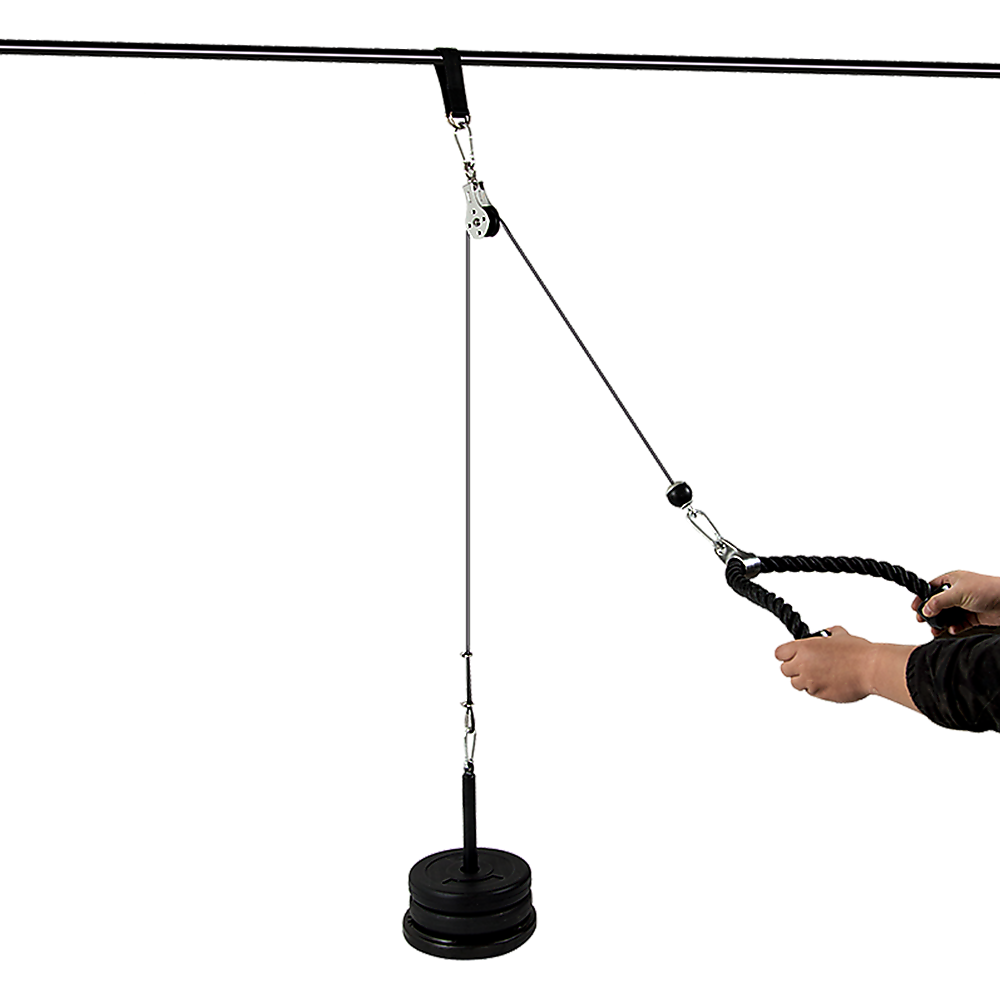 Pulley System Cable Attachment Pull Down Machine Diy Home Gym Workout Kit