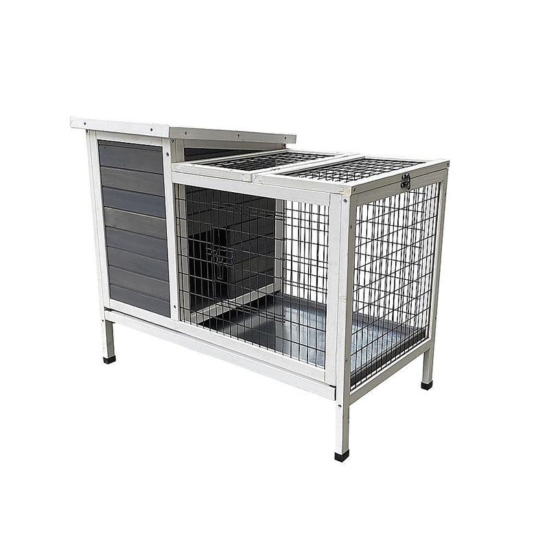 Rabbit Bunny Cage Hutch Pet Cages Enclosure - Small Animal Habitats & Cages