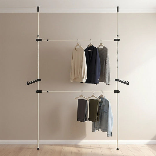 Heavy Duty Adjustable Clothes Rail Garment Display Stand