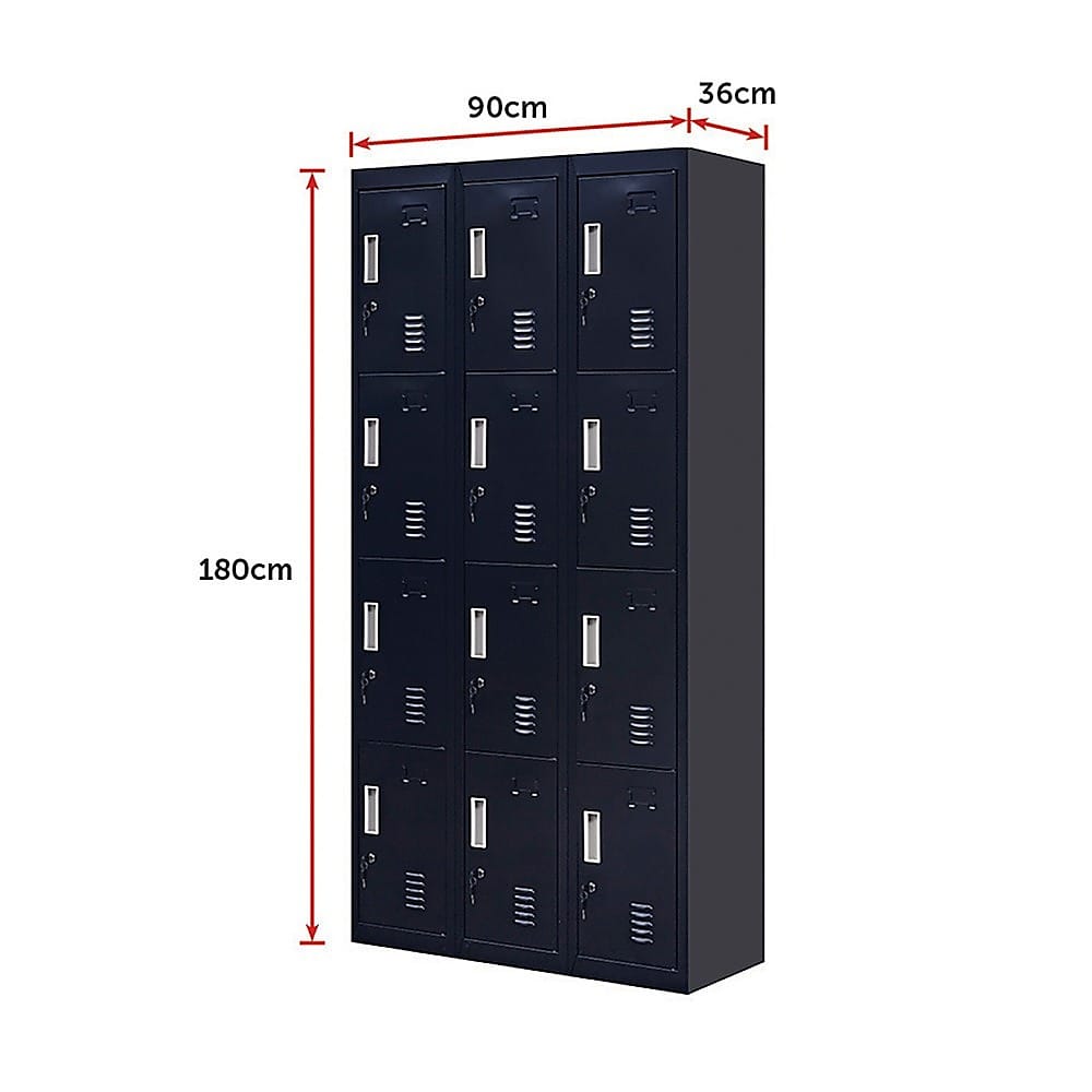 Office Storage Locker 12 Doors 3x4cm