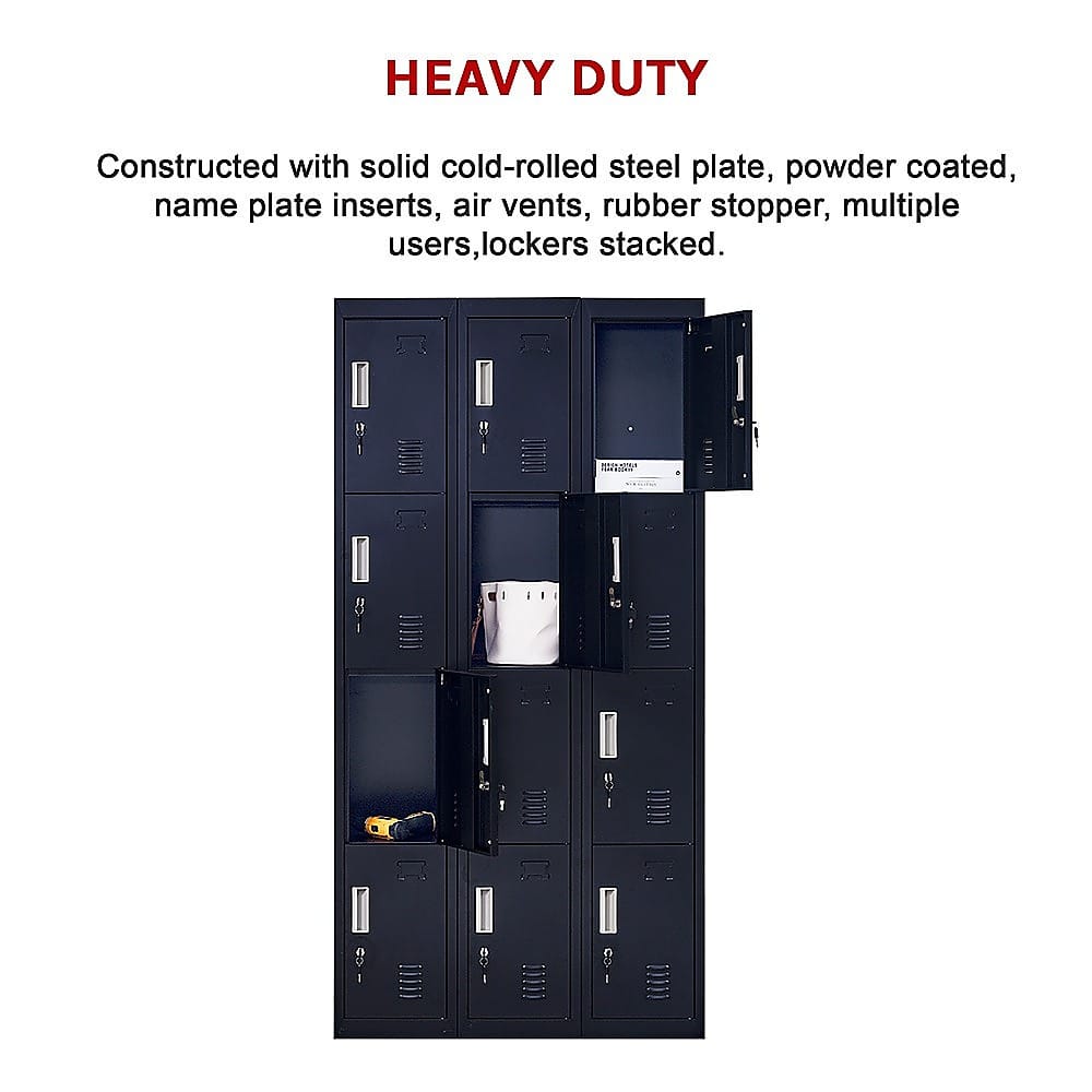 Office Storage Locker 12 Doors 3x4cm