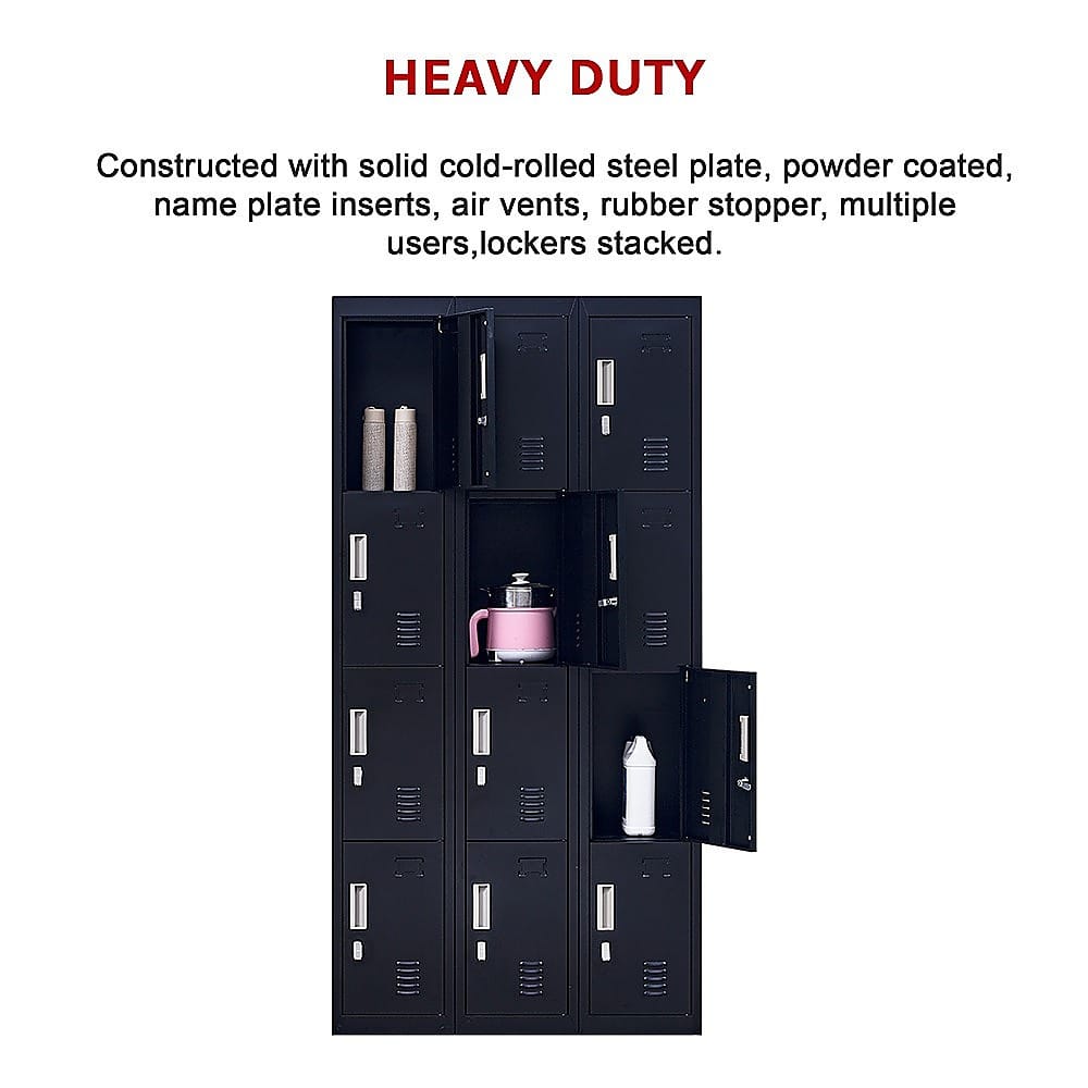 Office Storage Locker 12 Door 3x4cm