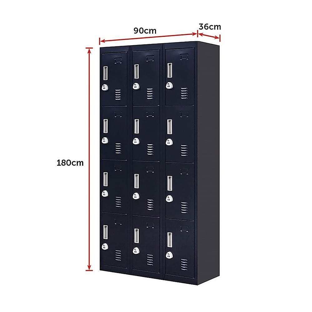 Storage Locker 12 Door Secure 3x4cm