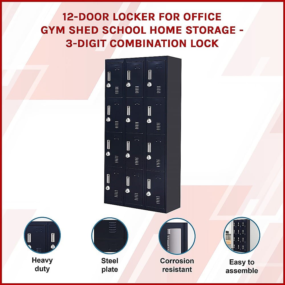 Storage Locker 12 Door Secure 3x4cm