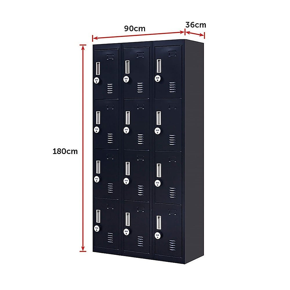Storage Locker 12 Doors Secure 3x4cm